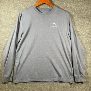 Southern Tide T-Shirt Men's Large Blue Long Sleeve Casual Christmas Shirt